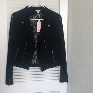 Candies Lace Moto Jacket/Blazer